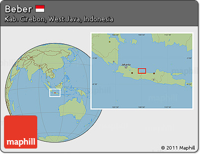 Savanna Style Location Map of Beber