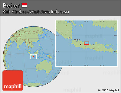 Savanna Style Location Map of Beber