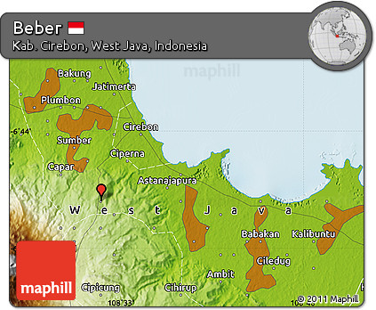Physical Map of Beber