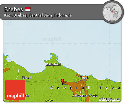Physical Map of Brebes