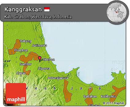 Physical Map of Kanggraksan
