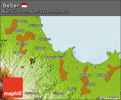Physical Map of Beber
