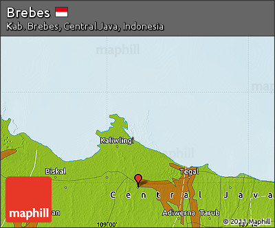 Physical Map of Brebes