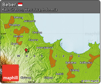 Physical Map of Beber