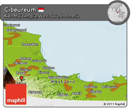 Physical Panoramic Map of Cibeureum