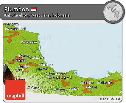 Physical Panoramic Map of Plumbon