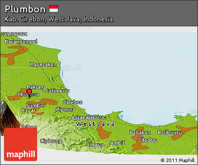 Physical Panoramic Map of Plumbon