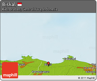 Physical Panoramic Map of Biskal