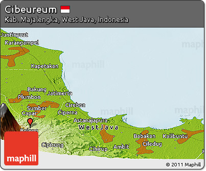 Physical Panoramic Map of Cibeureum