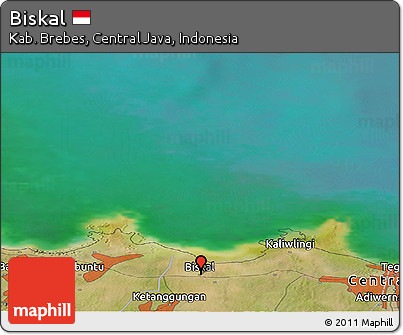 Satellite Panoramic Map of Biskal