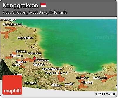 Satellite Panoramic Map of Kanggraksan