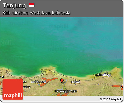Satellite Panoramic Map of Tanjung
