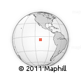 Outline Map of the Area around 6° 38' 39" S, 108° 43' 29" W, rectangular outline