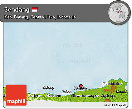 Physical 3D Map of Sendang