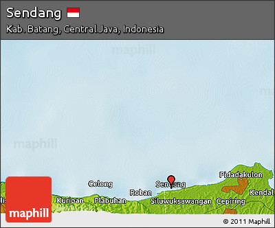 Physical 3D Map of Sendang