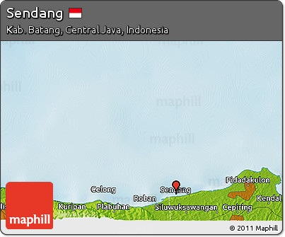Physical 3D Map of Sendang