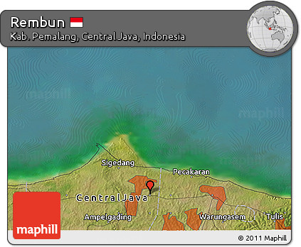 Satellite 3D Map of Rembun