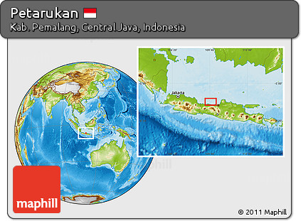 Physical Location Map of Petarukan