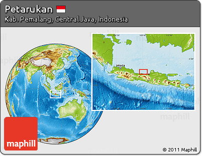 Physical Location Map of Petarukan