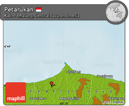 Physical Map of Petarukan