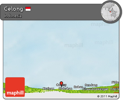 Physical Panoramic Map of Celong