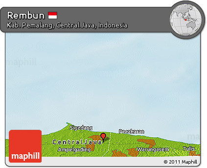 Physical Panoramic Map of Rembun