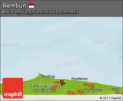 Physical Panoramic Map of Rembun