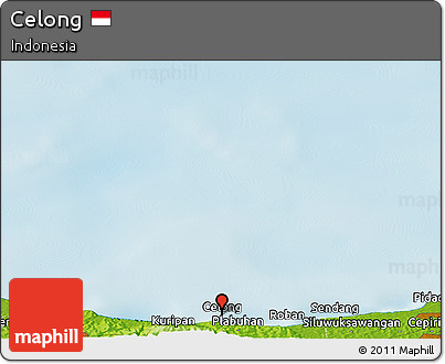 Physical Panoramic Map of Celong