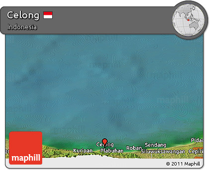 Satellite Panoramic Map of Celong
