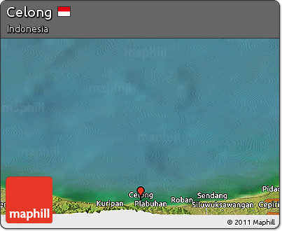 Satellite Panoramic Map of Celong