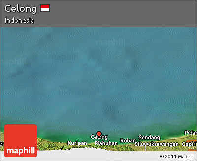 Satellite Panoramic Map of Celong