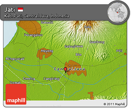 Physical 3D Map of Jati
