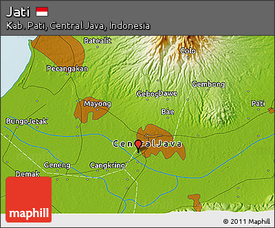 Physical 3D Map of Jati