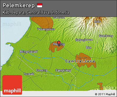 Physical 3D Map of Pelemkerep