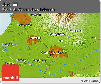 Physical 3D Map of Jati