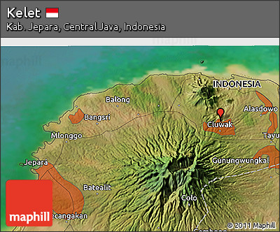 Satellite 3D Map of Kelet