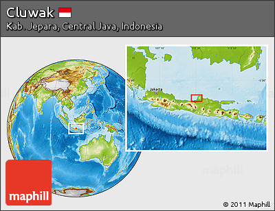 Physical Location Map of Cluwak