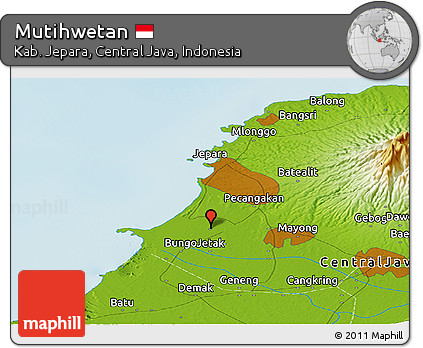Physical Panoramic Map of Mutihwetan