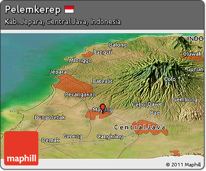 Satellite Panoramic Map of Pelemkerep