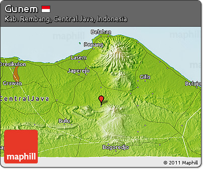 Physical 3D Map of Gunem