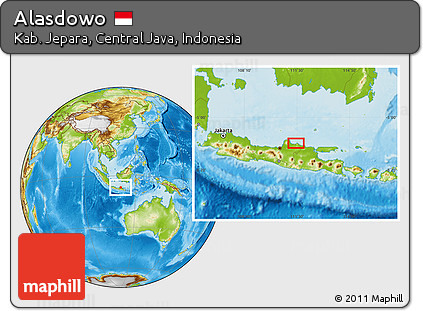 Physical Location Map of Alasdowo