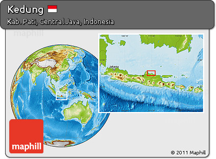 Physical Location Map of Kedung