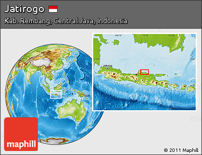 Physical Location Map of Jatirogo