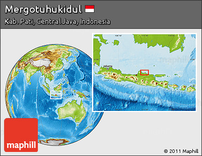Physical Location Map of Mergotuhukidul