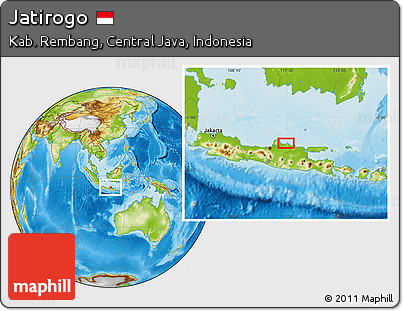 Physical Location Map of Jatirogo