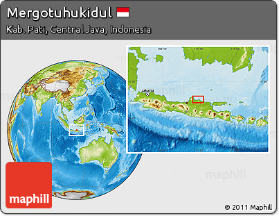 Physical Location Map of Mergotuhukidul