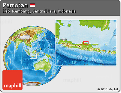 Physical Location Map of Pamotan