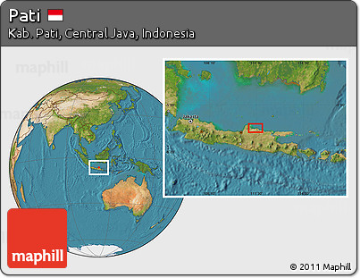 Satellite Location Map of Pati