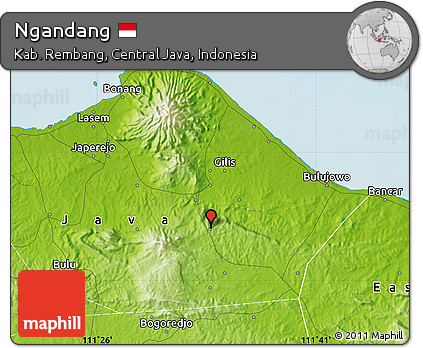 Physical Map of Ngandang