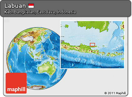 Physical Location Map of Labuan